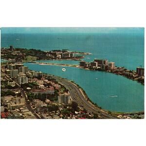 Condado Lagoon" On" San Juan, Puerto Rico Postcard